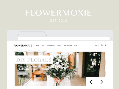 Shopify Site Update | Flowermoxie design floral florals shopify website website design website update