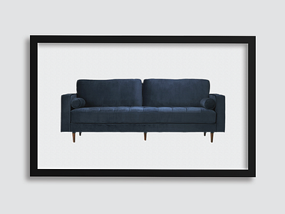 Inga Collection | Email Campaign blue campaign concept conceptual deep blue design digital design e newsletter ecommerce email furniture velvet