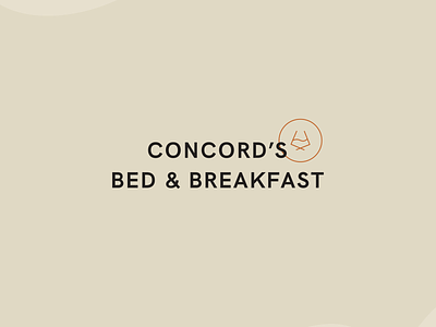 Branding | Concord's Bed & Breakfast bnb brand concept branding logo design logo icon mid century modern modern design stamp mark winery