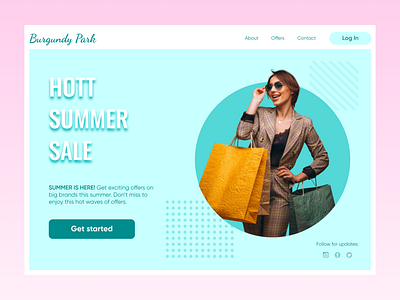Hott summer sale web template!! sale shopping template template design web template web template design