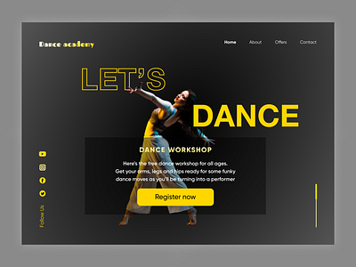 Dance academy web template! dance templatedesign templates web template design workshop