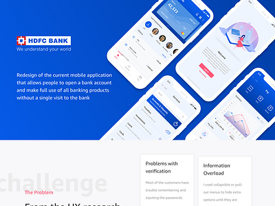 HDFC Mobile App app branding casestudy design lead genration typography user experience ux