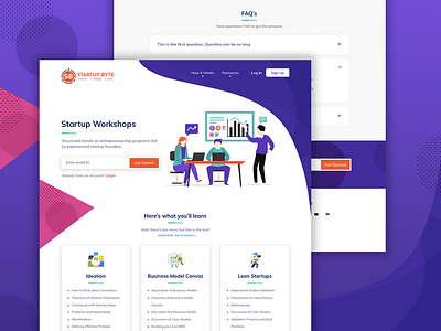 Web App for Startup Workshops product product design ui ux ui design web design