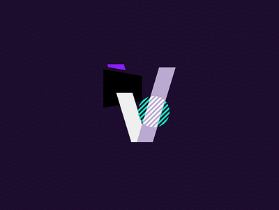 'V' abstract logo abstraction design letters logo