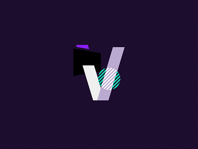 'V' abstract logo