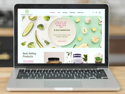 Earthy Harvest Landing Page