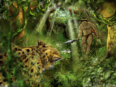 Man vs. Wild digital art digital painting illustration photoshop