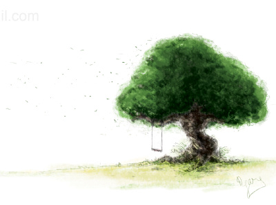 The Tree digital art digital painting illustration photoshop