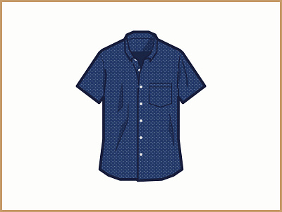 Short Sleeve Shirt in Mini Floral clothing floral icon illustration jcrew mini pattern shirt short sleeve vector