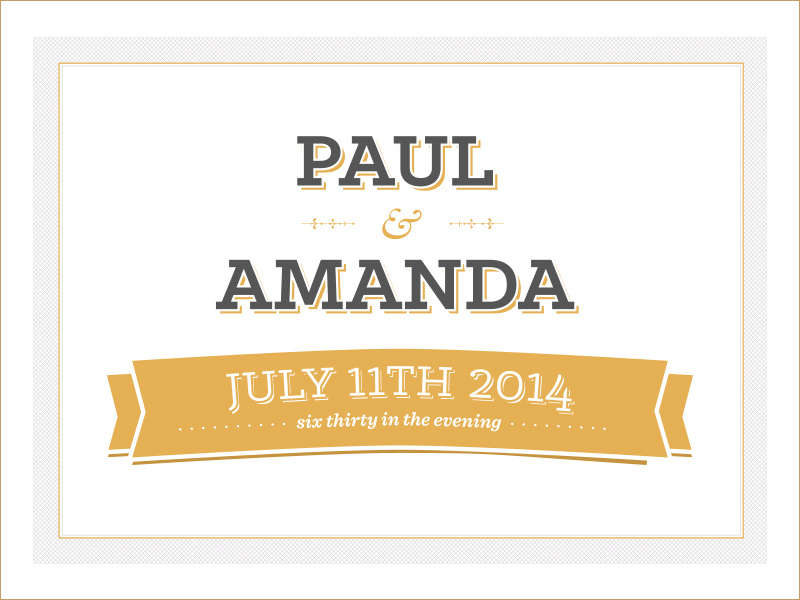 Invitation wedding invitation banner ribbon klinic