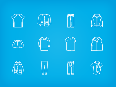 Clothing Icon Set clothes clothing icon icons set