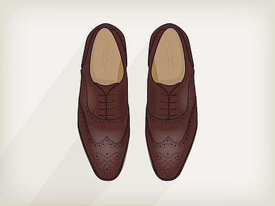 Jack Erwin - Adam Wingtip Oxford - Chestnut adam brogues brown chestnut erwin fashion illustration oxford shoes style wingtip