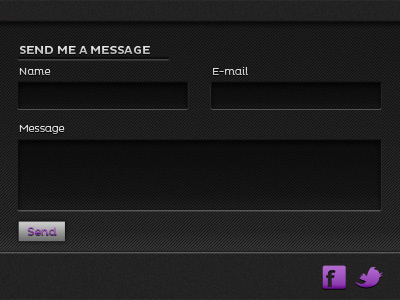 Footer Web Contact Form