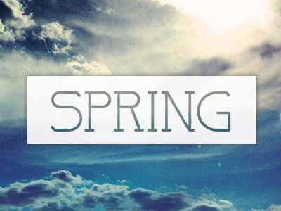 Spring design font serif spring type typography