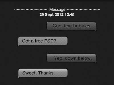 Chat Bubbles bubbles chat ios iphone