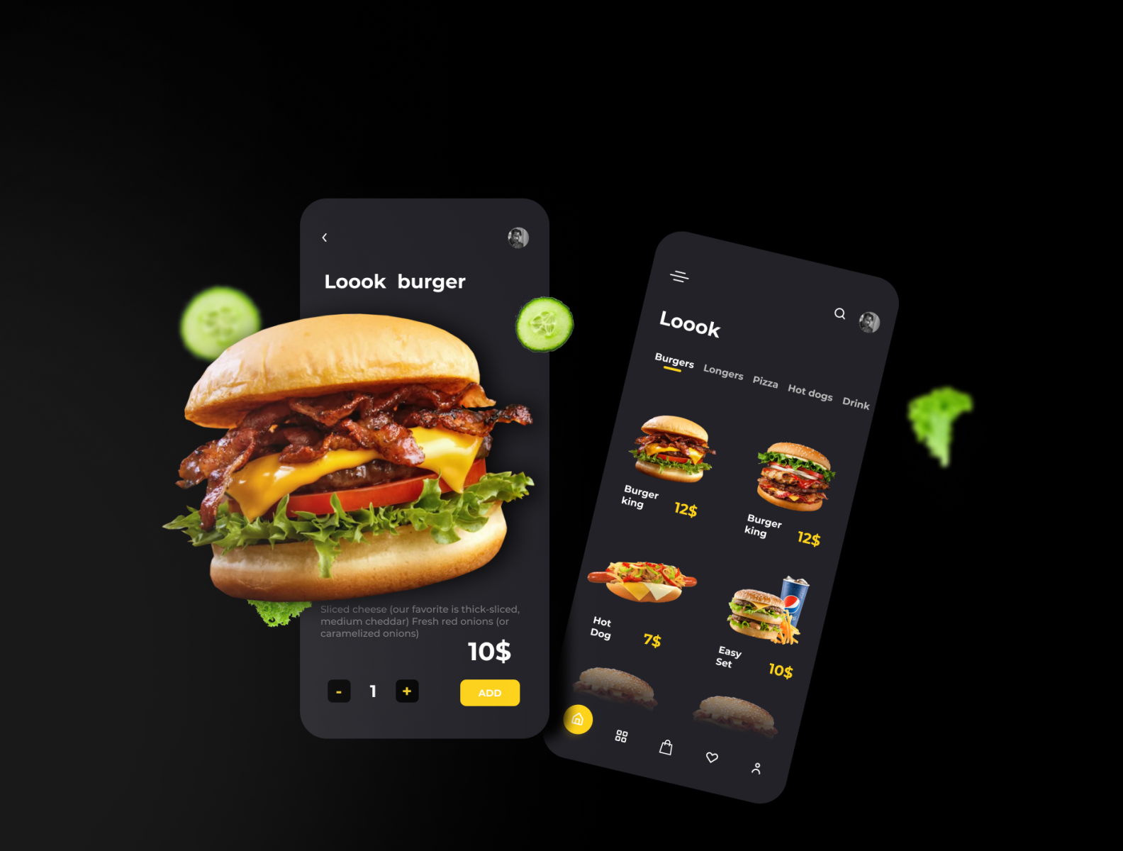 Fast food app ui design by Masufa on Dribbble