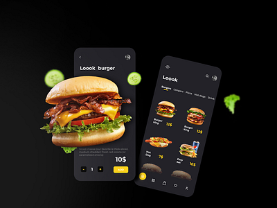 Fast food app ui design by Masufa on Dribbble