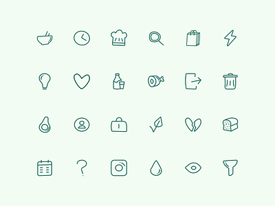 Keto Kitchen Icons