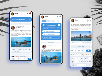 Social Media App - Twitter Clone figma figmaafrica figmadesign mobile app mobile ui ui ux