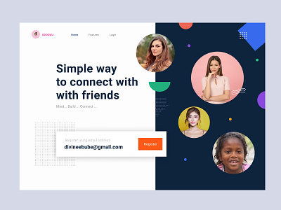 Odogwu Landing Page app branding design figma figmadesign illustration logo product design product page ui web web design