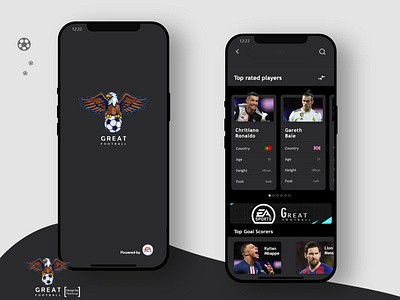 Great football Mobile App UI