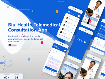 Biu-Health Telemedical Consultancy services figmadesign health care medical app mobile ui pharmacy logo telemedicine ui ux ui ux design video call webdesign