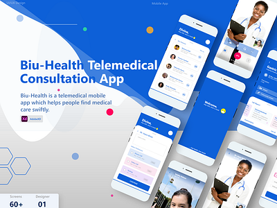 Biu-Health Telemedical Consultancy services figmadesign health care medical app mobile ui pharmacy logo telemedicine ui ux ui ux design video call webdesign