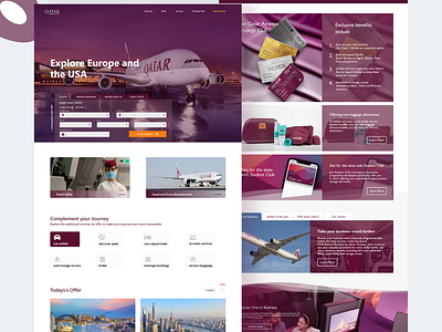 Qatar Airline Website Redesign