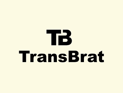 TransBrat full logo white affinity designer affinitydesigner design grahic design grahicdesign illustraion logo logo design ui vector