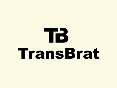 TransBrat full logo white