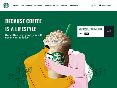 Landing page for ancoffee shop ☕
