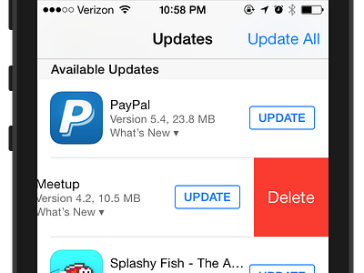 App Store Delete
