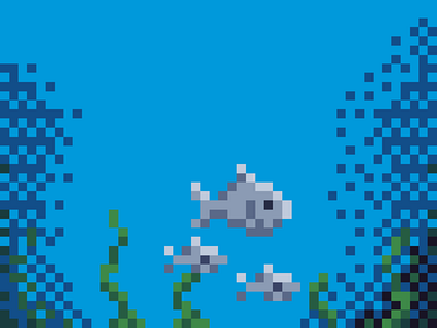Fishtank pixels fish pixel art pixels retro tinyart water