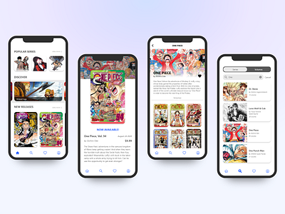 Manga volume tracking app adobe xd app app design manga mobile mobile app ui ui design