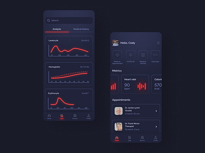 Medical Mobile App Concept concept health inspiration interface mobile