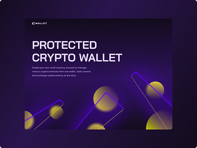 Crypto Wallet Concept concept crypto design inspiration wallet web
