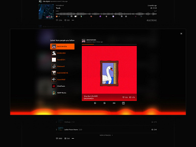 Soundcloud Web Version Redesign concept inspiration interface music redesign website