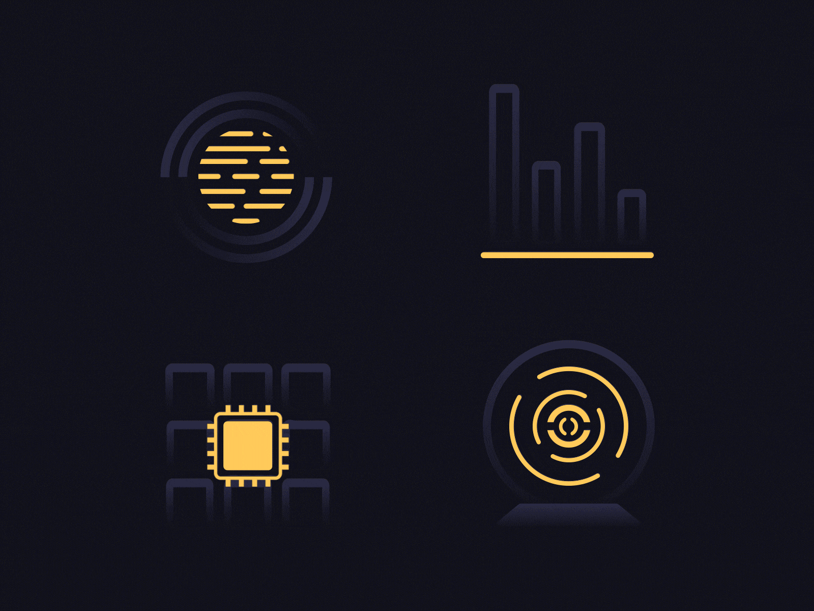 Animation after effects animation dark geometric motion graphics