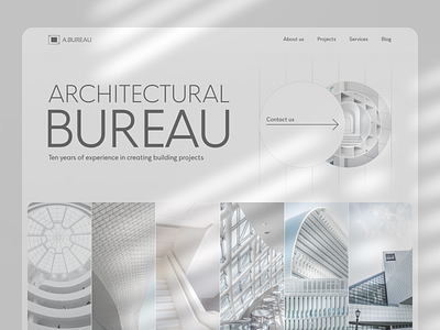 Architectural Bureau Website Concept Design