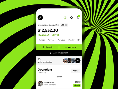 Investment Mobile App Design