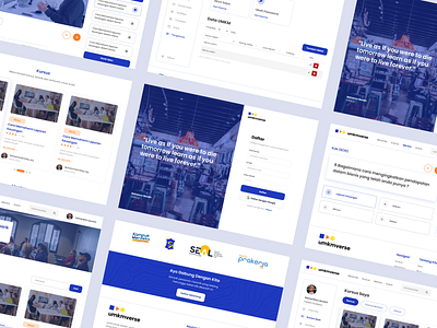 umkmverse - Learning Management System (Course Website) app branding design flat illustration typography ui ux