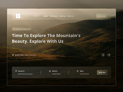 Travel Website Explore - Landing Page