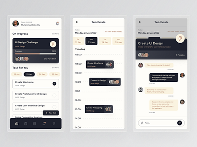 Akademika - Task Management App app branding design flat ui ux