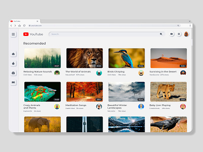 Youtube Home Page Redesign adobe illustrator adobe photoshop adobe xd design redesign ui ux web webdesign youtube