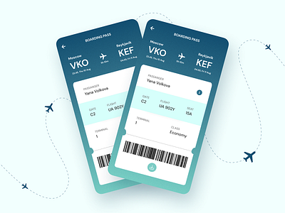 Boarding Pass airplane app boarding pass daily ui daily ui challenge mobile travel traveling trip ui