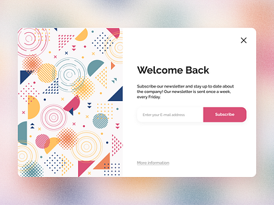 Pop-up daily ui daily ui challenge pop up pop up subscribe ui