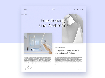 Blog Post aesthetic article blog blog post daily ui daily ui challenge minimalism post ui website