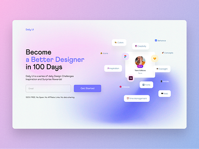 Redesign Daily UI Challenge Landing Page