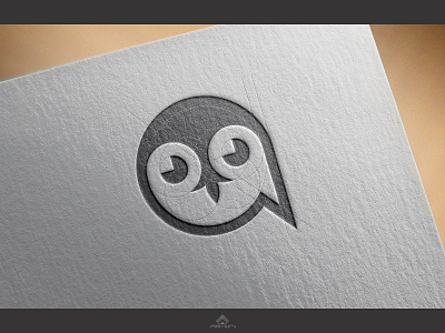 Owl logo icon line logo minimalism owl