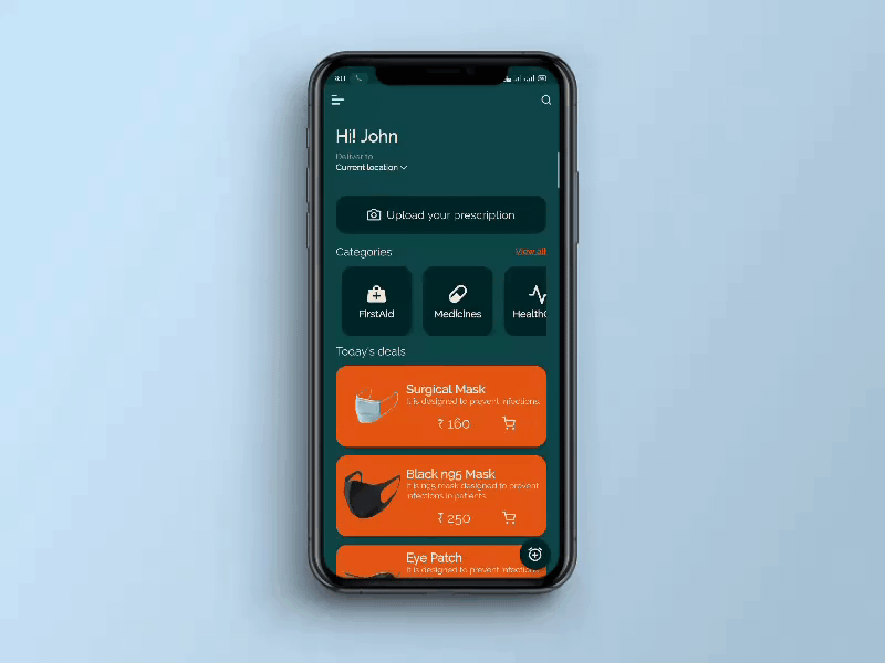 Online Medical Shop & Medicine Reminder App UI Flutter UI by Tej